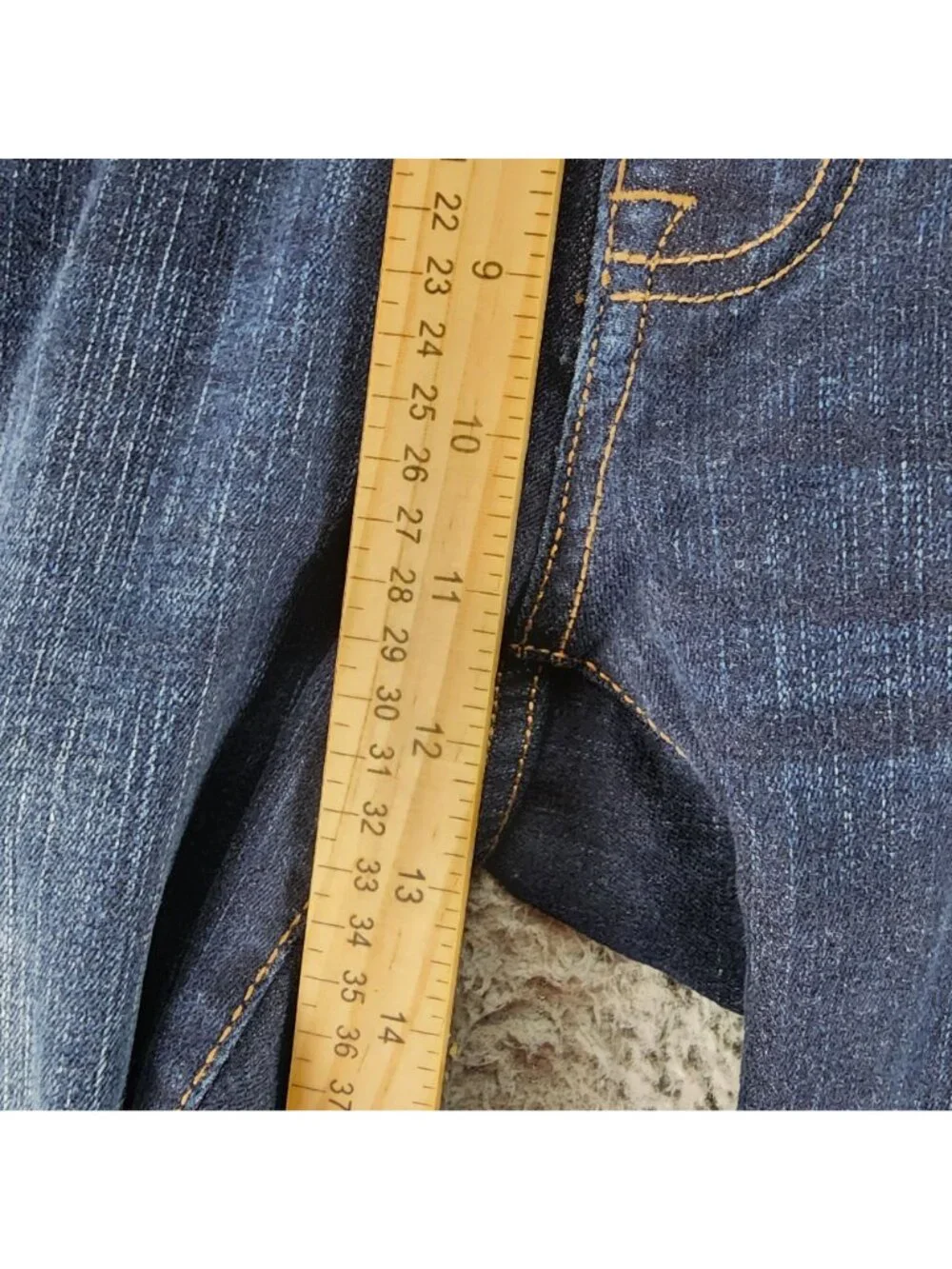 Ben Sherman Jeans Mens 42x32 Shoreditch Blue Stretch Denim Skinny Fit *NWT*